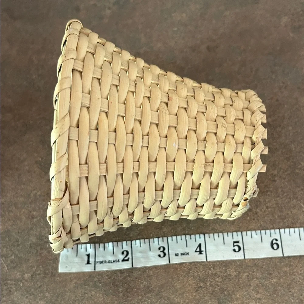 Pottery Barn Woven Basket Shade - Natural Tan